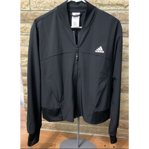 Adidas Lightweight Track Jacket With Pockets Black (SIZE S)